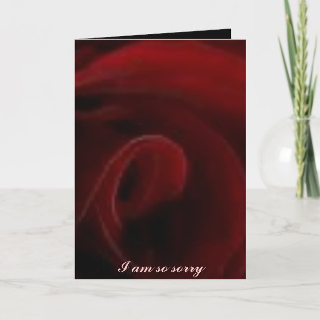 Tarjeta I'm Sorry (Anverso)