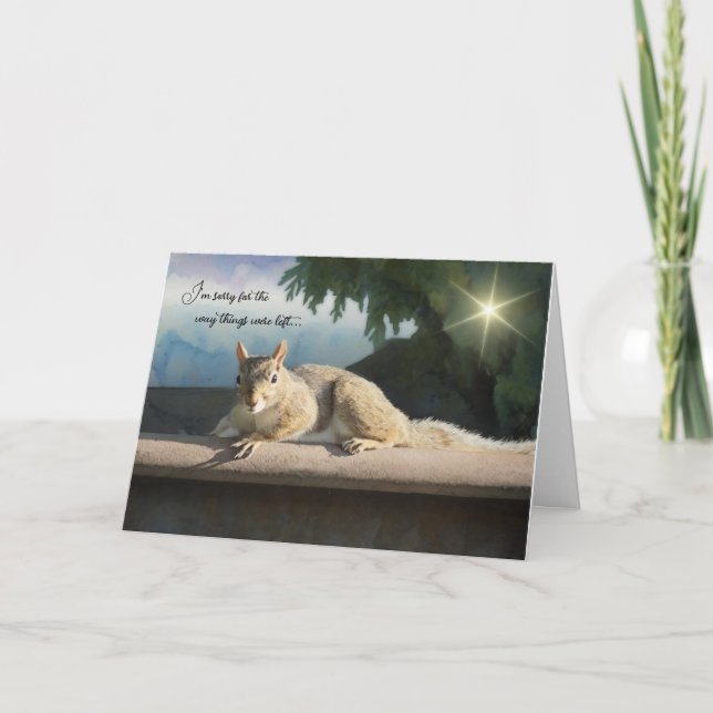 Tarjeta I'm sorry for the way things were left - Apology (Anverso)