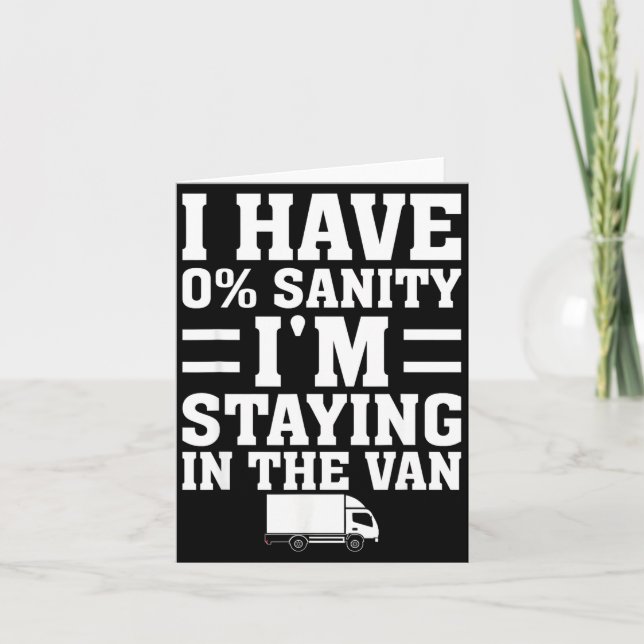 Tarjeta I'm Staying In Tha Van Phasmophobia Funny Gamer Me (Anverso)