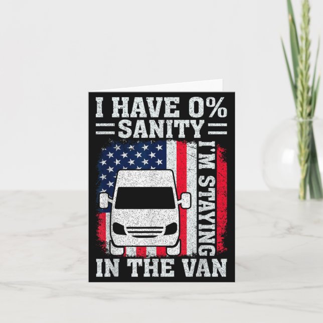 Tarjeta I'm Staying In Tha Van Phasmophobia Funny Man Wome (Anverso)