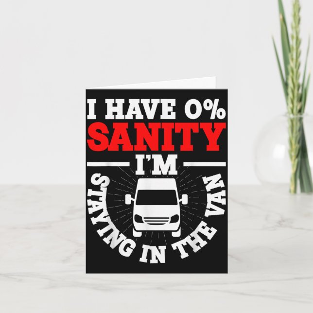 Tarjeta I'm Staying In Tha Van Phasmophobia Funny Man Wome (Anverso)