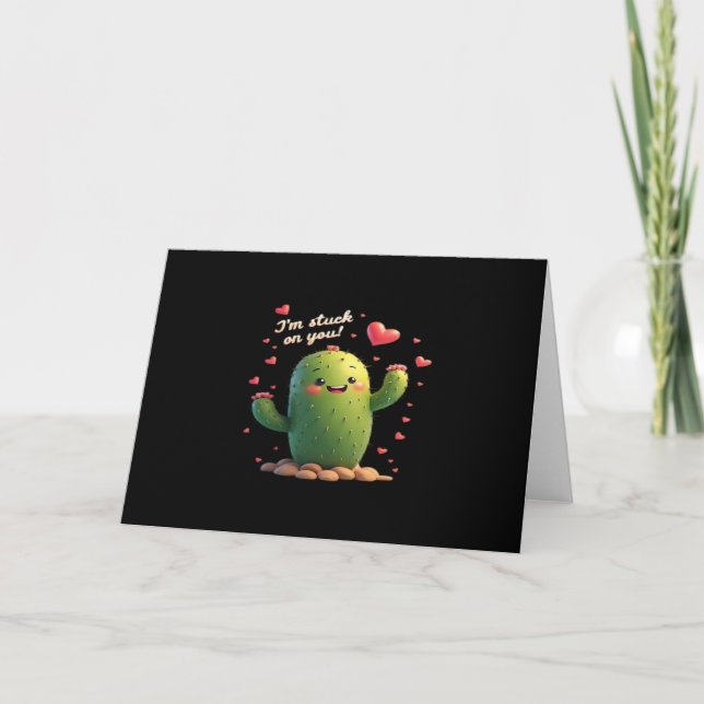 Tarjeta Im Stuck On You Classic Romantic Style  (Anverso)