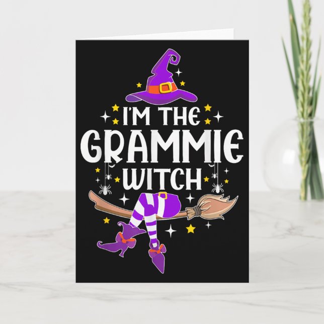 Tarjeta Im The Grammie Witch Halloween Matching Group Cost (Anverso)