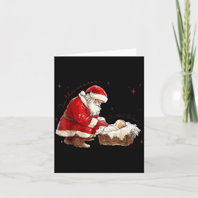 Tarjeta I'm The Season I'm The Reason Christian Christmas  (Anverso)