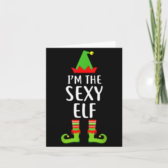 Tarjeta I'm The Y Elf Matching Family Group Christmas T Sh (Anverso)