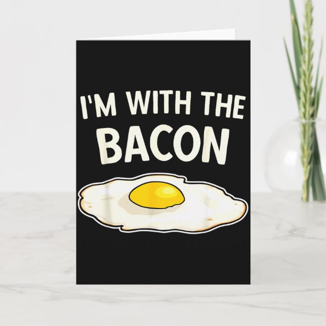 Tarjeta I'm With The Bacon Eggs Easy Halloween Matching Co (Anverso)