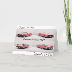 Tarjeta Imagen clásica del coche para la