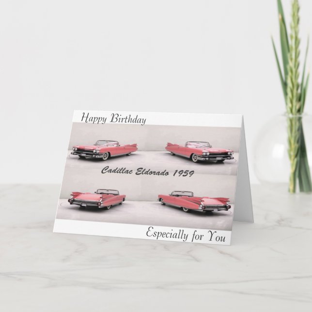 Tarjeta Imagen clásica del coche para la (Anverso)