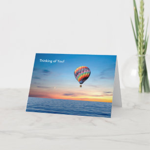 Tarjeta Imagen de globo de aire caliente para obtener tarj