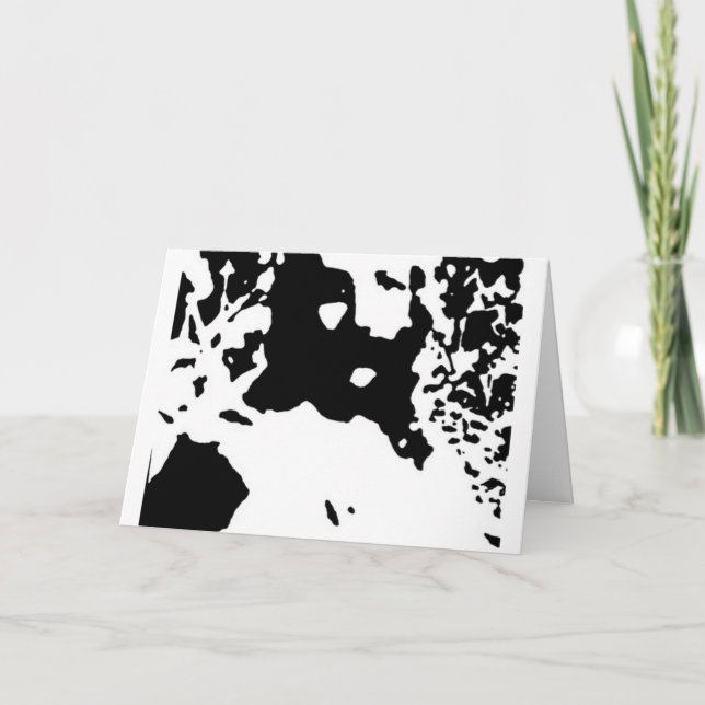 Tarjeta Imagen de Jesús con nieve (Anverso)