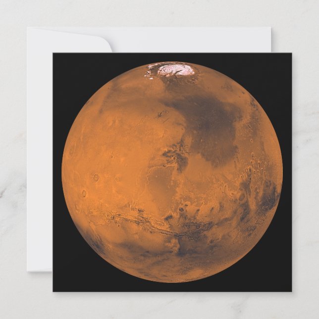 Tarjeta Imagen de Mars por la NASA (Anverso)
