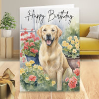 Imagen de perro Labrador Retriever amarillo de cum
