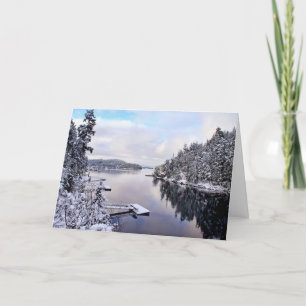 Tarjeta Imagen del invierno de la nieve