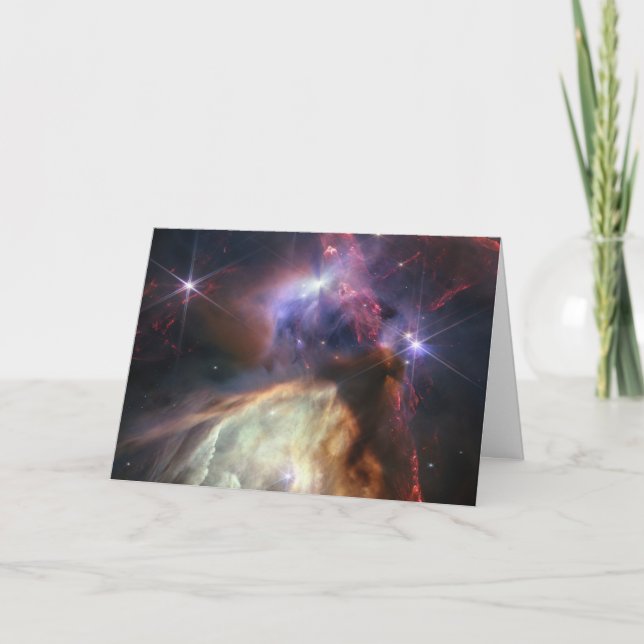 Tarjeta Imagen JWST de las estrellas de Rho Ophiuchi (Anverso)