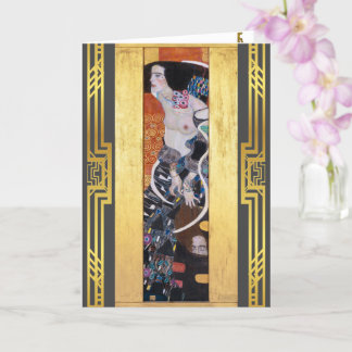 Tarjeta Imagen restaurada de Klimt Judith II Art Nouveau