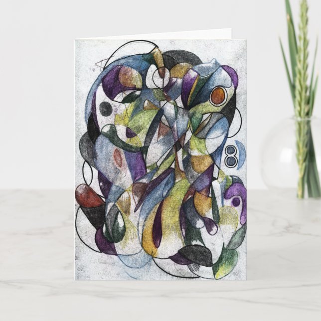 Tarjeta Imágenes abstractas:  Tótem de espíritu (Anverso)