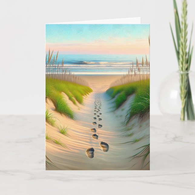 Tarjeta Imágenes de la playa de Sympathy (Anverso)