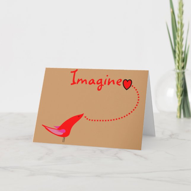 Tarjeta "Imagine"—John Gifts (Anverso)