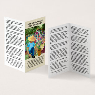 Tarjeta Imaginen nuestras vidas como un jardín creado por 