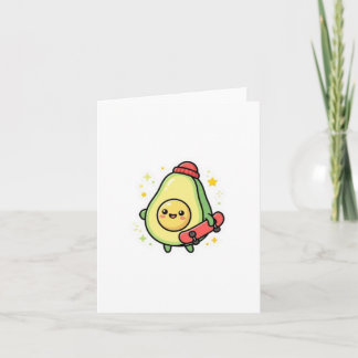 Tarjeta Imán de bebé aguacate Kawaii lindo.
