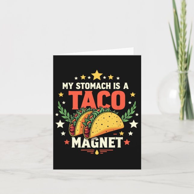 Tarjeta Imán de Taco Cinco De Mayo  (Anverso)