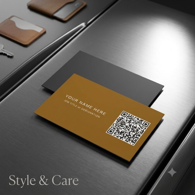 Tarjeta imantada de título de trabajo personalizad (Custom Job Title Magnet Card with QR Code)