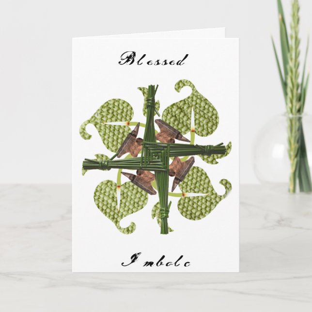 Tarjeta Imbolc bendito (Anverso)