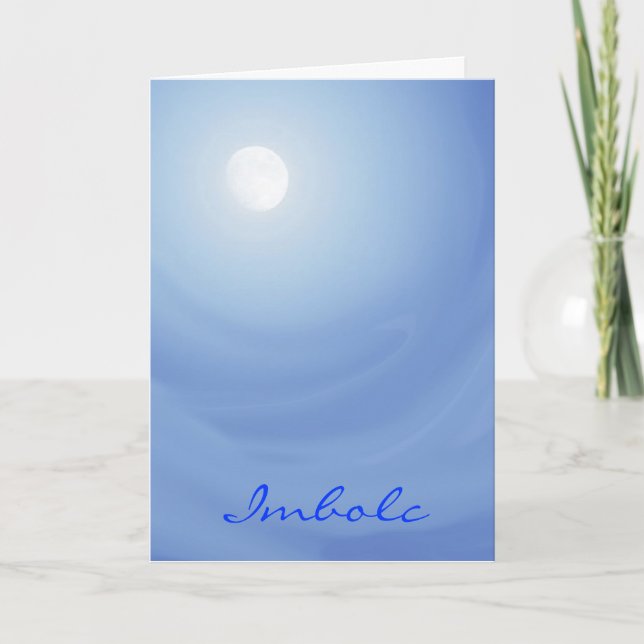 Tarjeta Imbolc Peace Moonscape (Anverso)