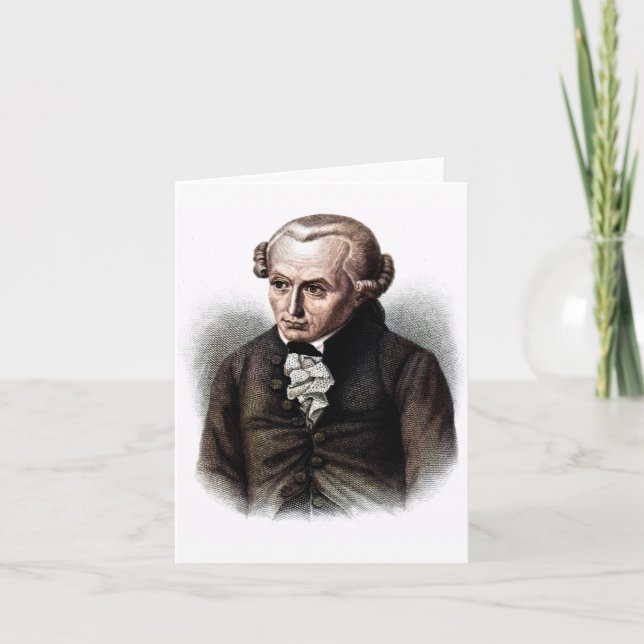 Tarjeta Immanuel Kant - Filósofo (Anverso)