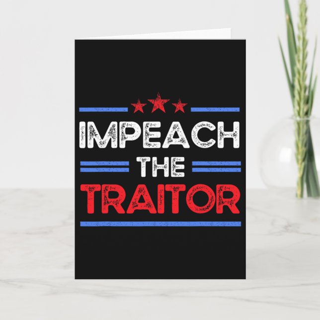 Tarjeta Impeachment a Trump (Anverso)