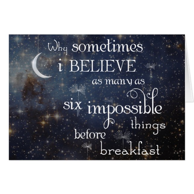 Tarjeta imposible de las estrellas de las cosas (Anverso (Horizontal))