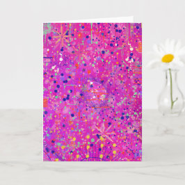 Tarjeta Impresión abstracta del jubileo magenta