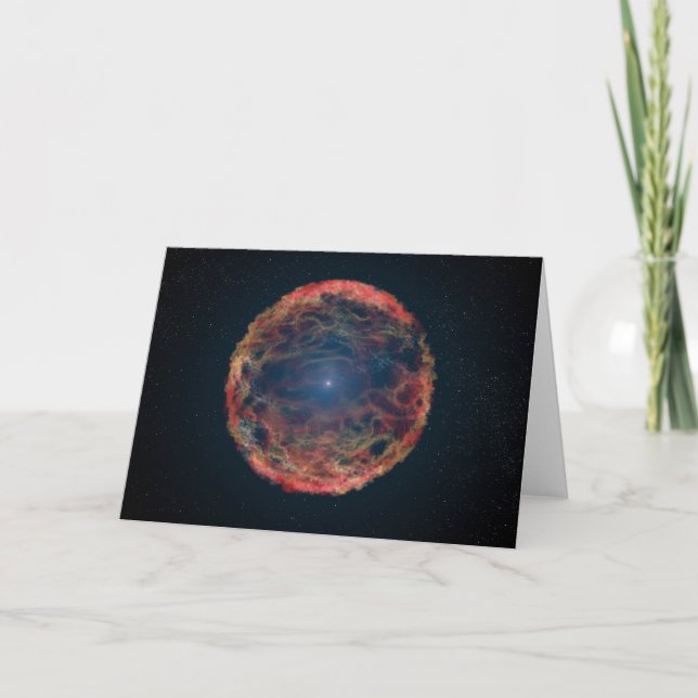 Tarjeta Impresión artística de Supernova 1993j. (Anverso)