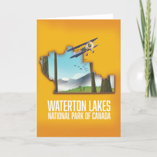 Tarjeta Impresión artística del Parque Nacional de los Lag