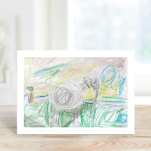 Tarjeta Impresión de arte personalizada para niños