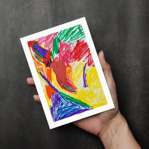 Tarjeta Impresión de arte personalizada para niños