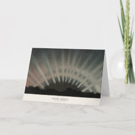 Tarjeta Impresión de Aurora Borealis, Trouvelot, 1881, res