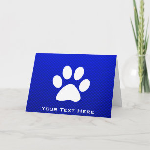 Tarjeta Impresión de Blue Paw