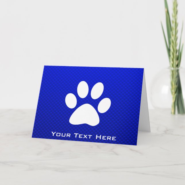 Tarjeta Impresión de Blue Paw (Anverso)