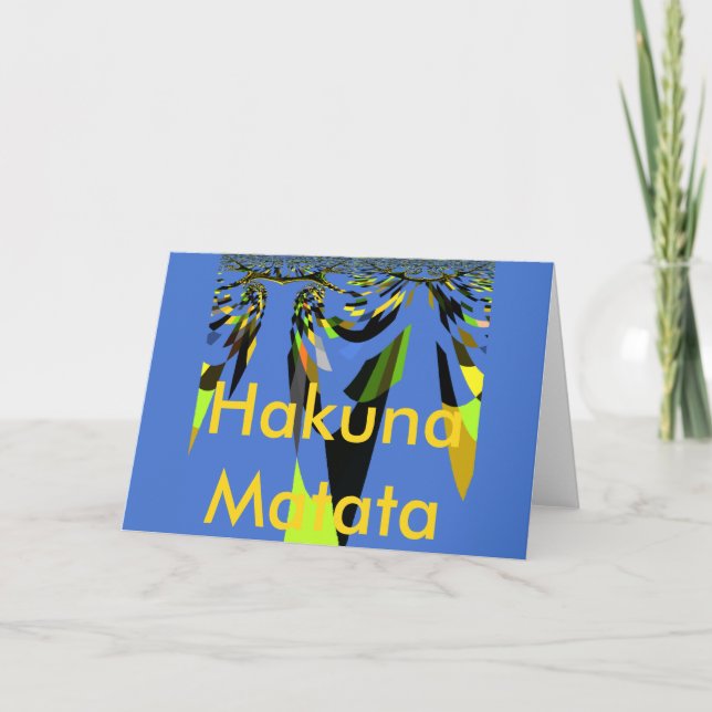 Tarjeta Impresión de dibujos animados con motivos tribales (Anverso)