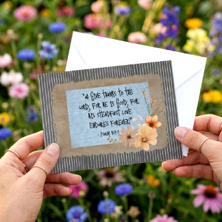 Tarjeta Impresión de texto personalizado Versículo de la B