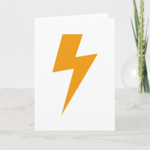 Tarjeta Impresión del amarillo de la energía del trueno