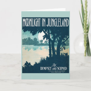 Tarjeta Impresión musical de Jungleland de 1909