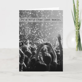 Tarjeta Impresionante celebración de música conciertos aud