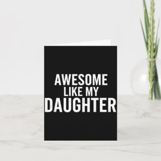 Tarjeta Impresionante como hija papá divertido día del pad