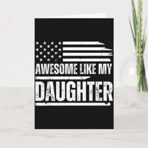 Tarjeta Impresionante como mi hija divertido papá padres 