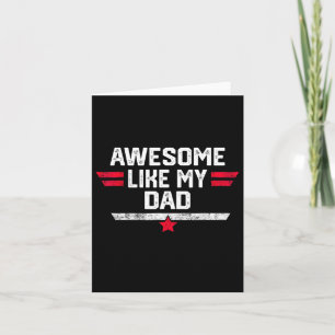Tarjeta Impresionante Como Mi Padre Padres Camisas Día Día