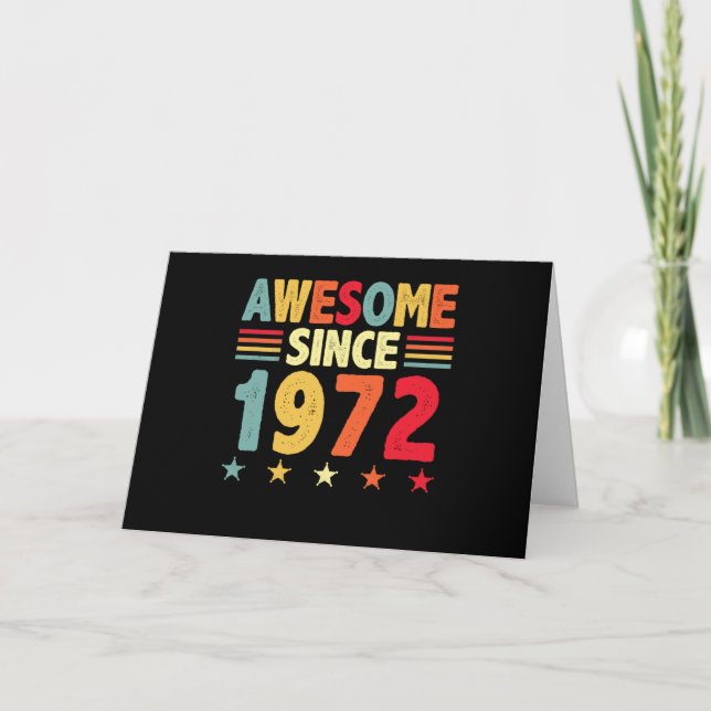 Tarjeta Impresionante desde 1972 (Anverso)