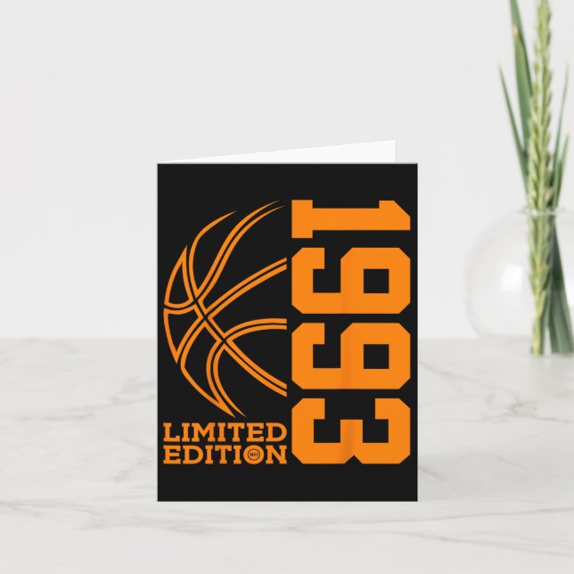 Tarjeta Impresionante desde 1993 Birthday Bysketbyll Limit (Anverso)