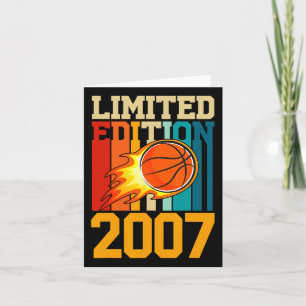 Tarjeta Impresionante desde 2007 Birthday Basketball Limit